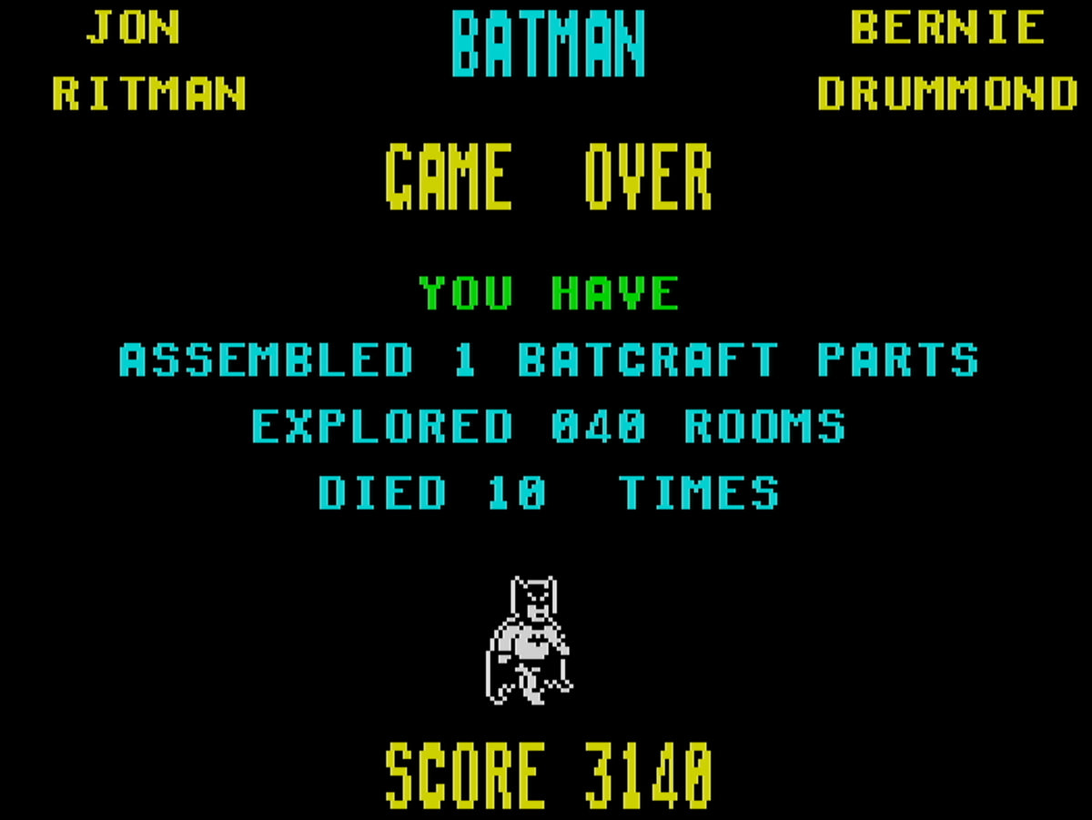 View larger Batman: game over