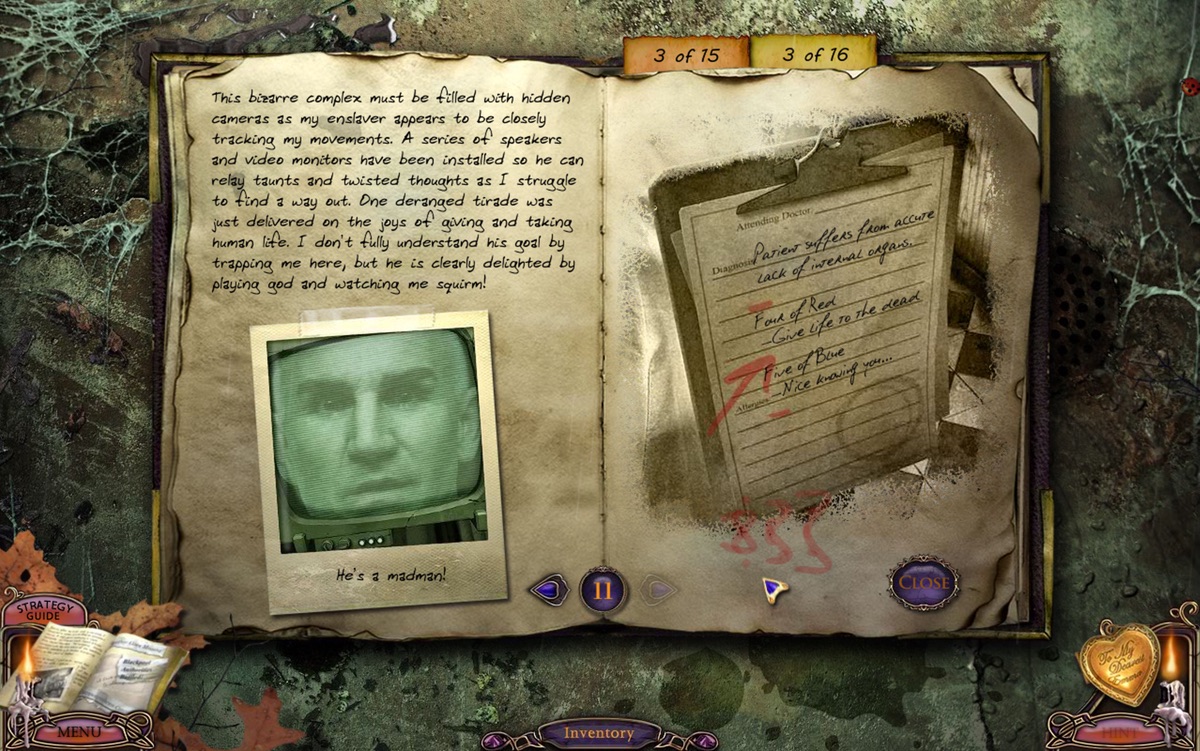 View closer Mystery Case Files: Escape from Ravenhurst Collector's Edition: journal