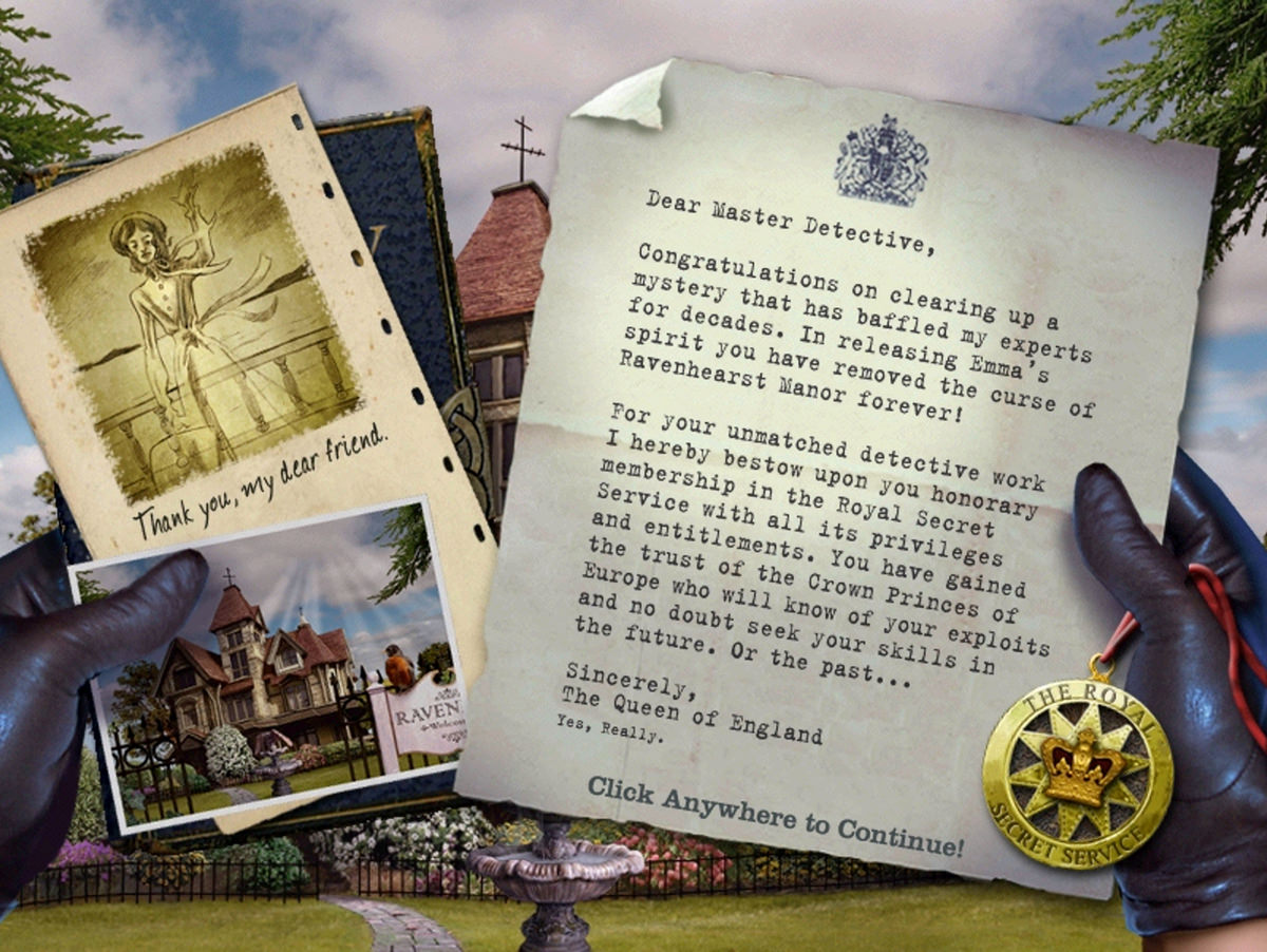 View larger Mystery Case Files Ravenhurst: congratulations