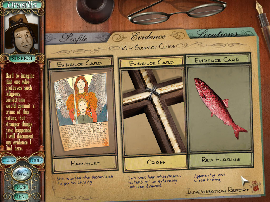 The Moonstone: Evidence