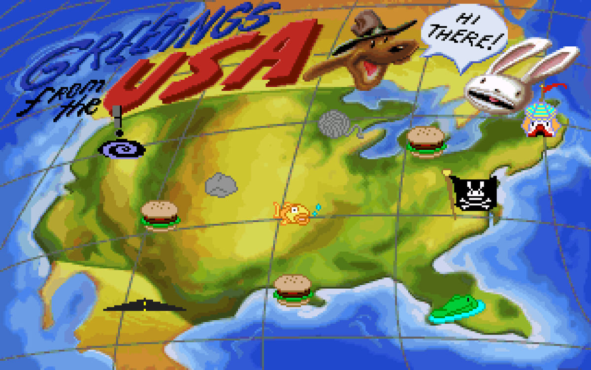 View closer Sam & Max Hit the Road: Map