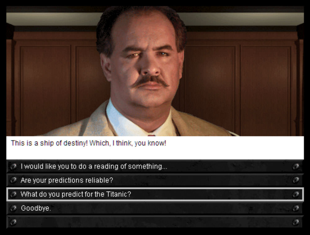Titanic: Adventure Out of Time: psychic